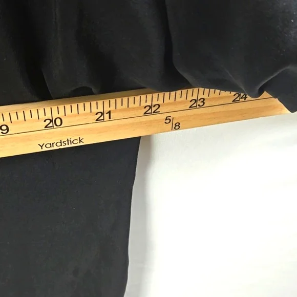 Eileen Fisher Women's 100% Silk 3/4 Sleeve Tunic Black Blouse Top Sz XS/TP - Picture 7 of 7